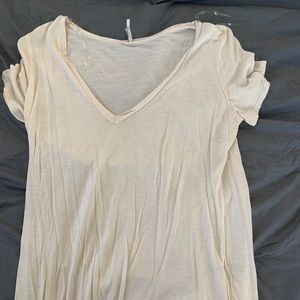 BKE cream V-neck